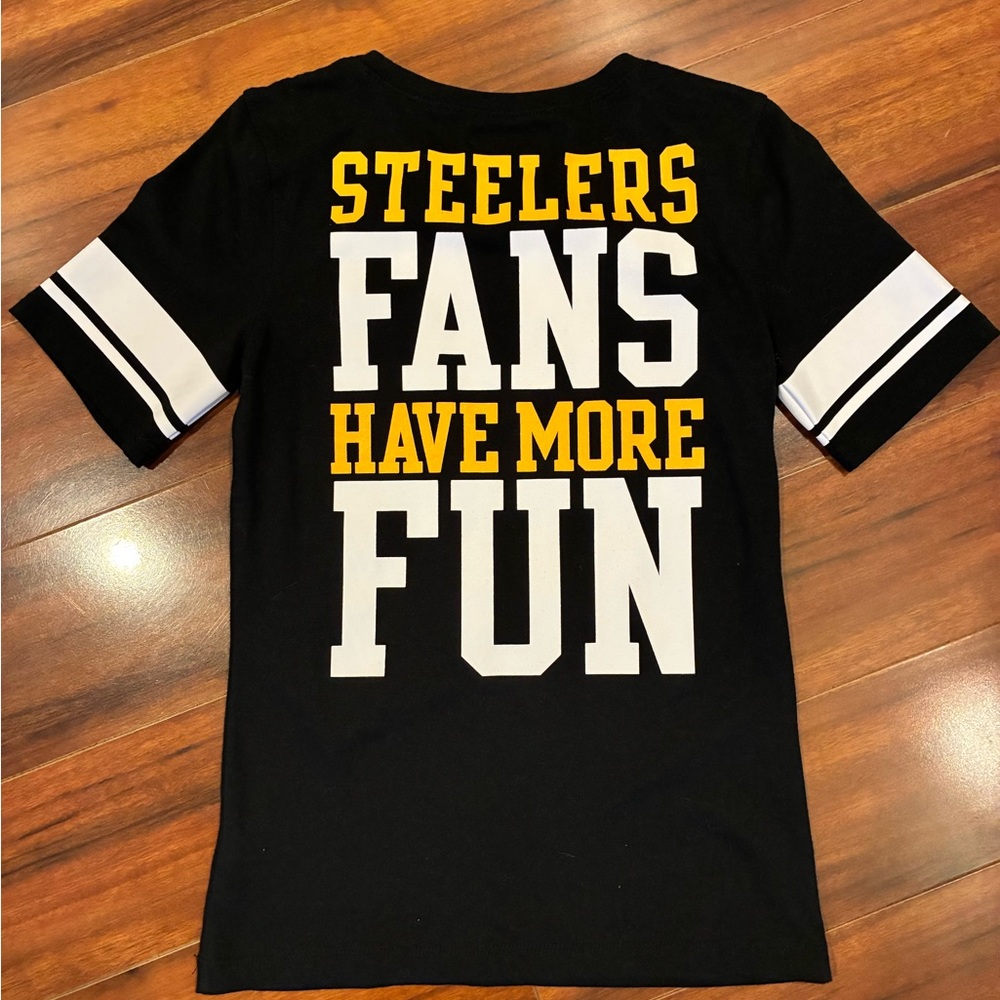 NFL Steelers Black and White Kids Tee